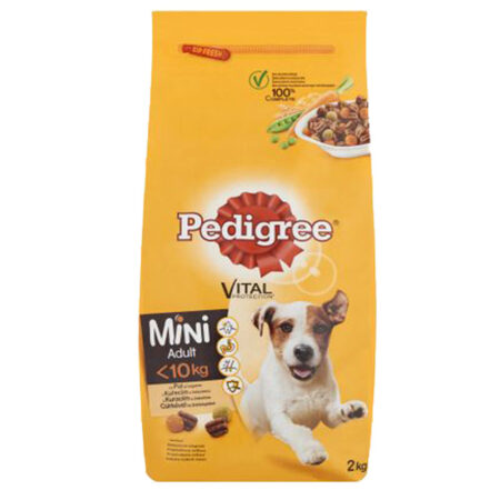 Hrana uscata pentru caini de talie mica PEDIGREE MINI cu PUI si LEGUME punga 2kg